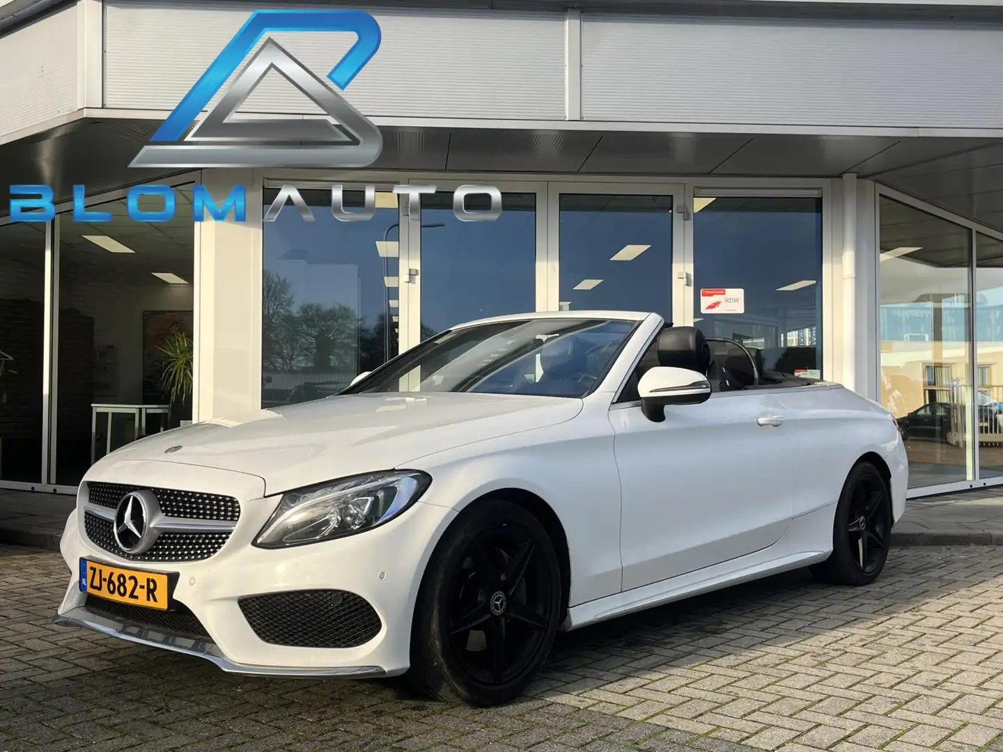 Mercedes-Benz C 180 Cabrio AMG AUT9 AIRSCARF+STOELVERW+LED Blanc - 1