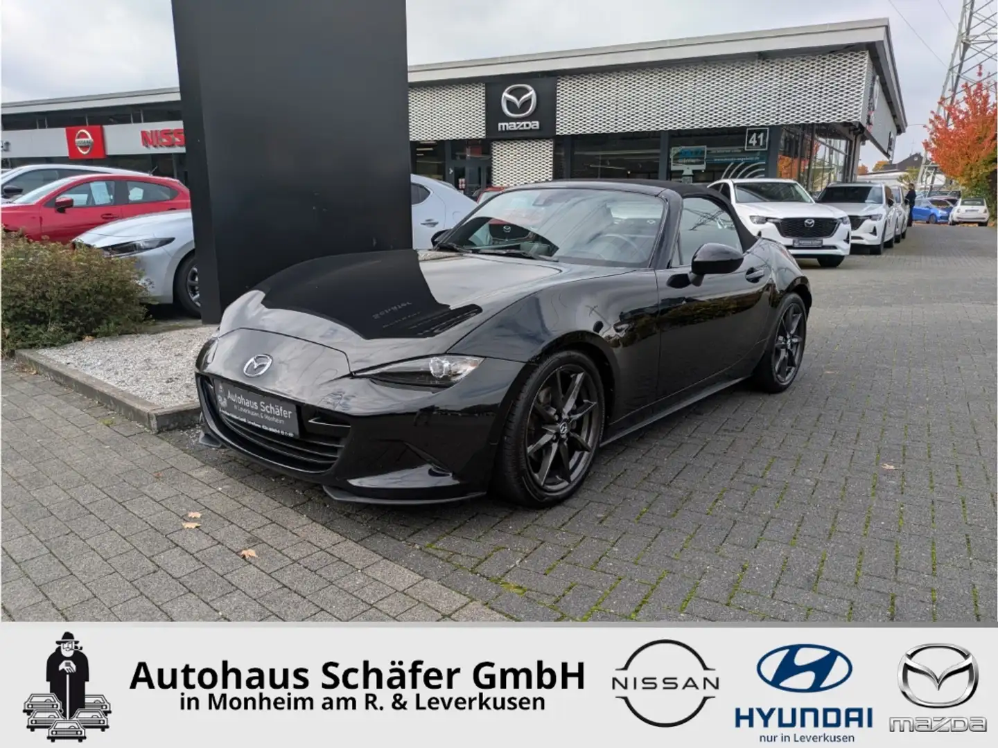 Mazda MX-5 Exclusive Navi Leder LED Klimaautom DAB SHZ Spurha Schwarz - 1
