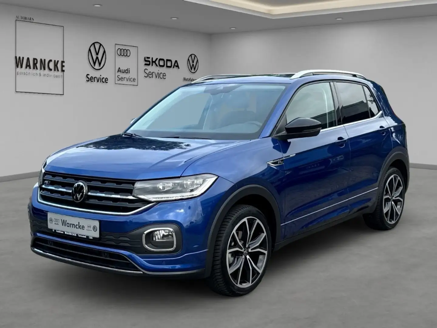 Volkswagen T-Cross 1.0 TSI DSG Style R-LINE NAV LED RFK ACC SHZ PDC A Blau - 1