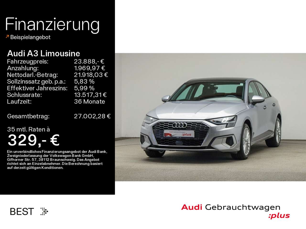 Audi A3 2022 — advanced 35 TFSI Pano, Kamera, Navi