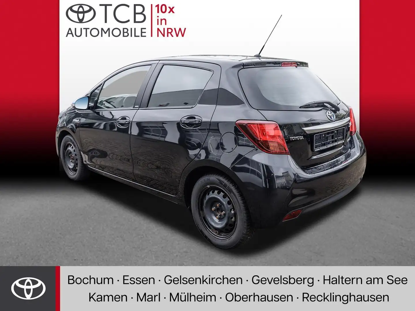 Toyota Yaris 1.5 Hybrid Edition-S PDC KLIMA Zwart - 2