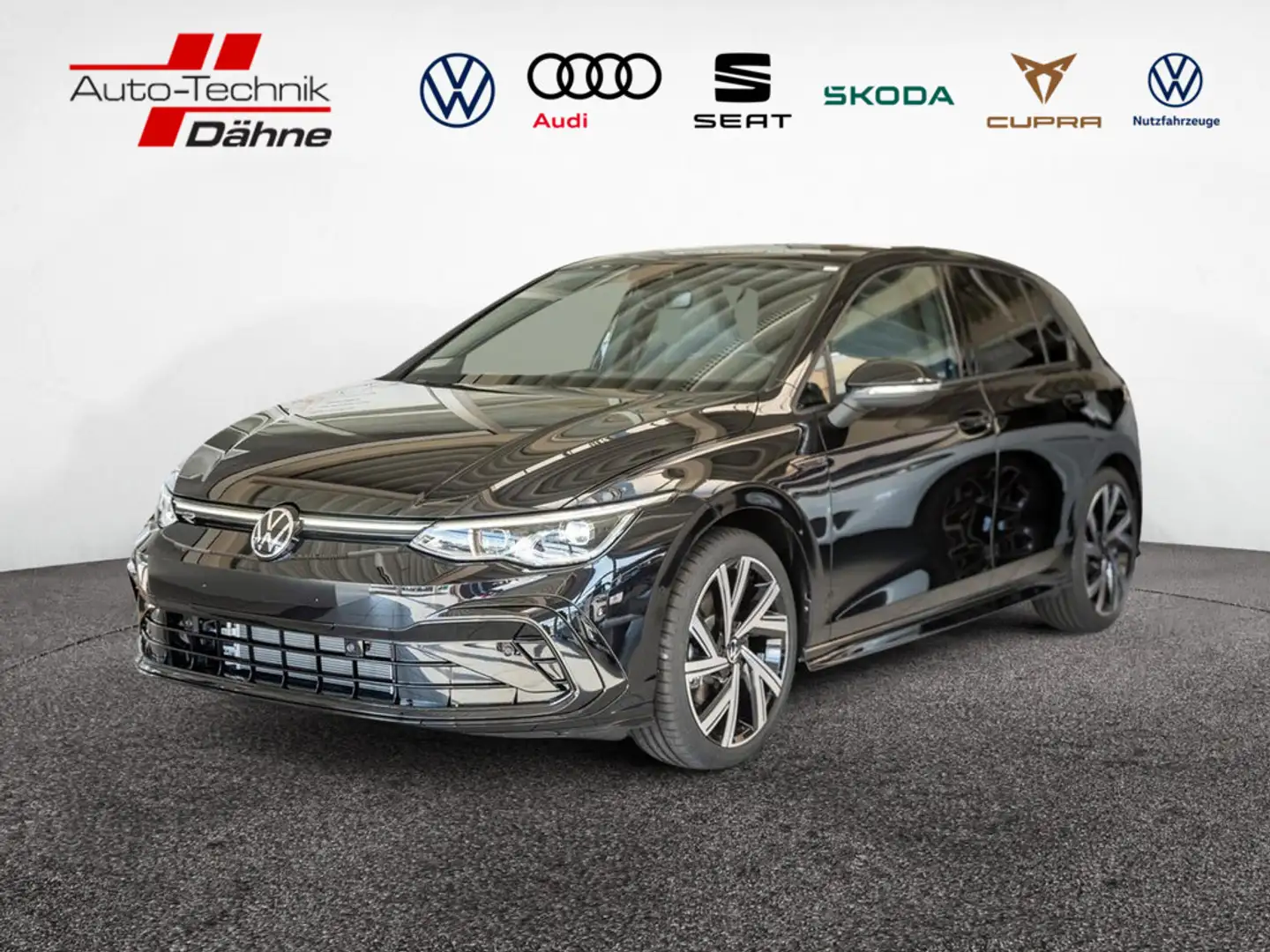 Volkswagen Golf VIII 2.0 TSI R-Line SHZ NAVI LED ACC AID Schwarz - 1