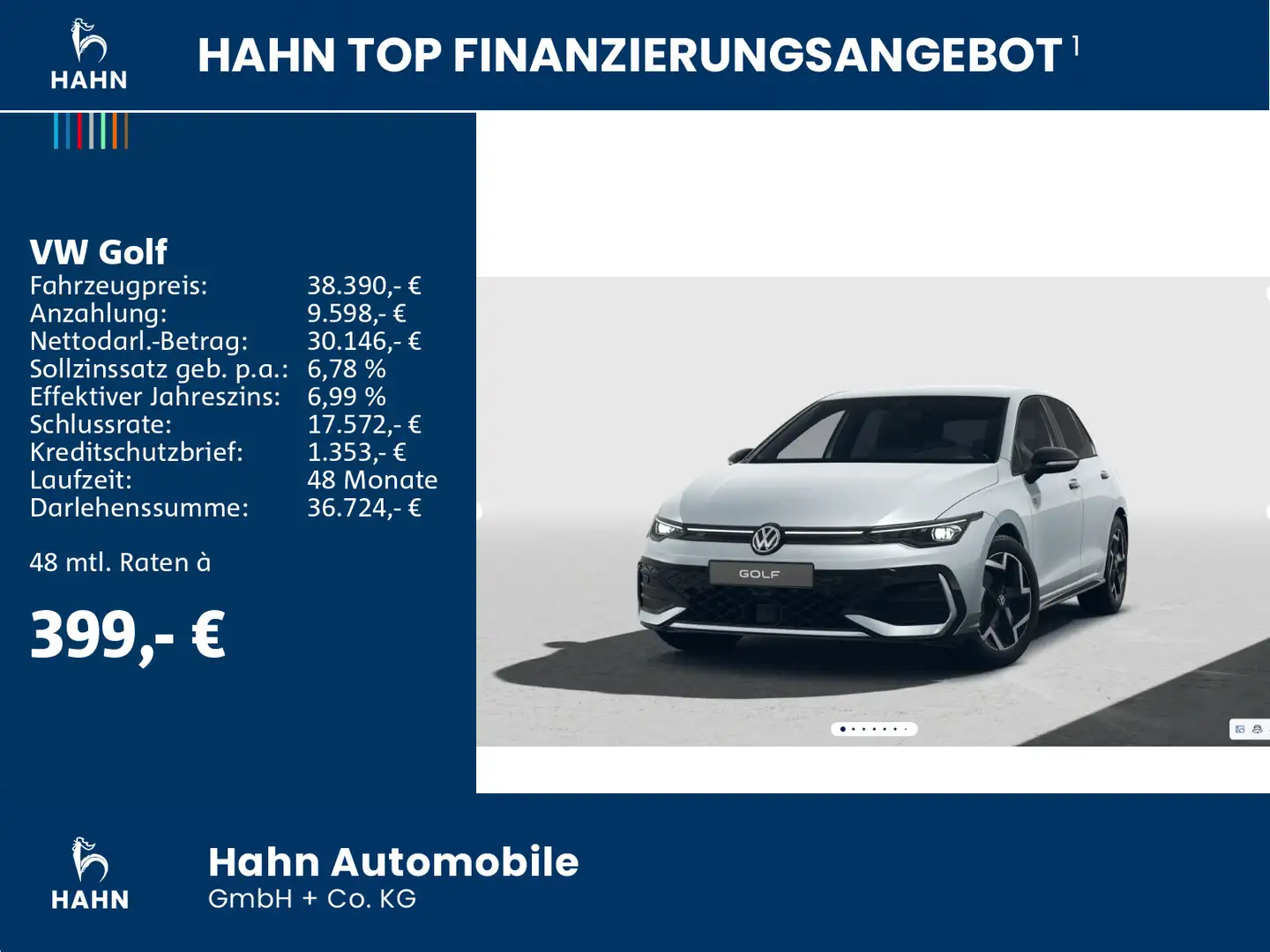 Volkswagen Golf R-Line 2,0TDI 110kW NAVI 360° BLACK MATRIX Plateado - 2