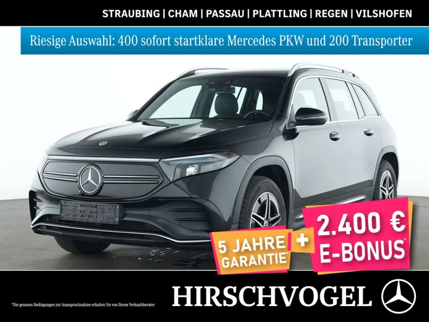 Mercedes-Benz EQB 350 4M AMG-Line+MBUX+Navi-P.+LED+Kam+PDC+SHZ Schwarz - 1
