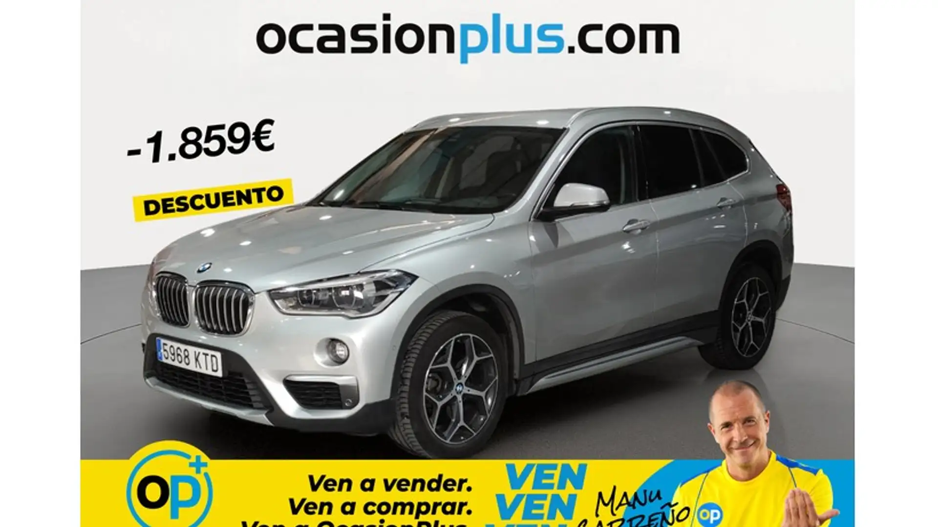 BMW X1 sDrive 18d Gris - 1