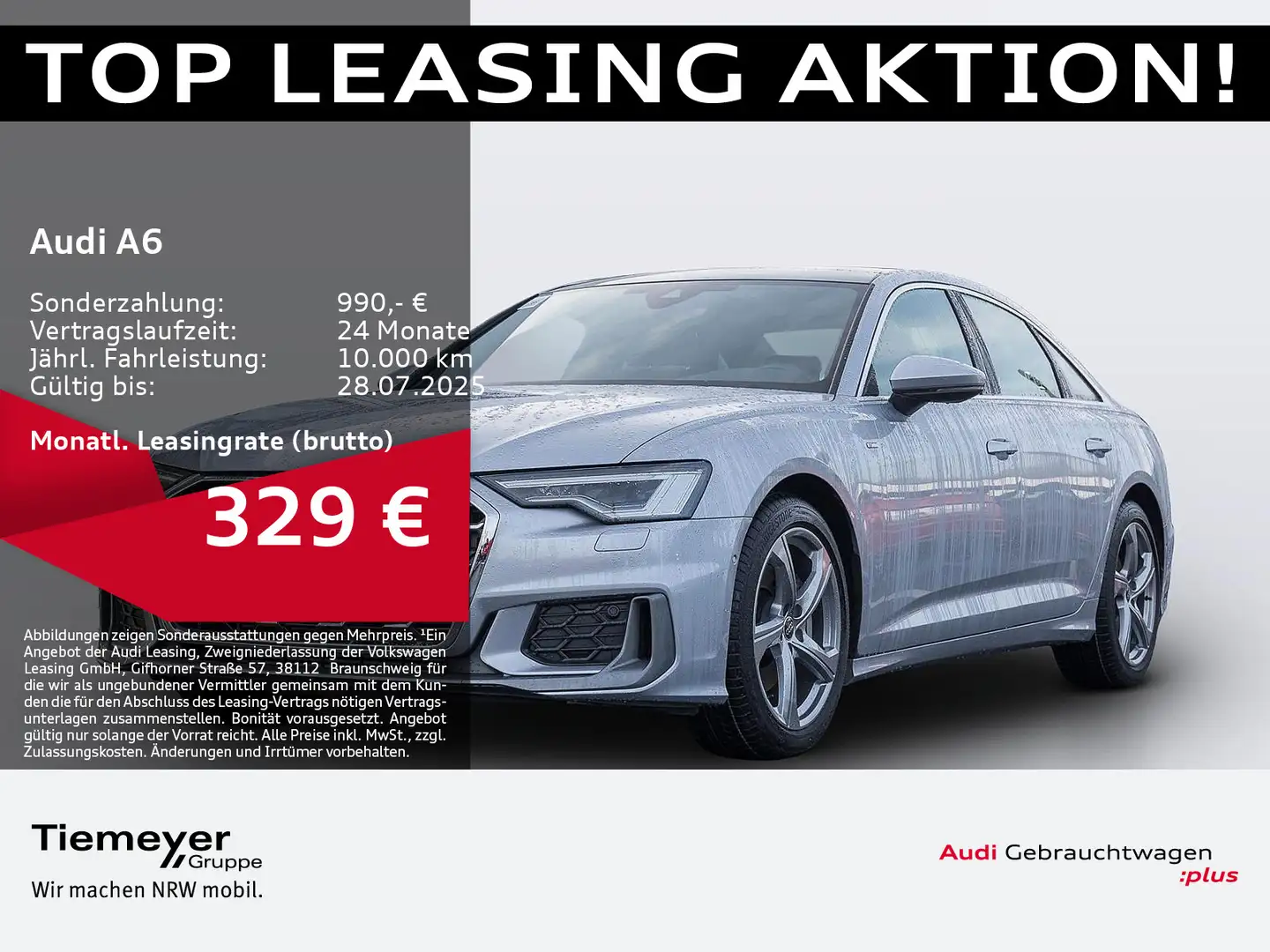 Audi A6 45 TFSI Q S LINE PANO MATRIX AHK MEMORY Zilver - 1