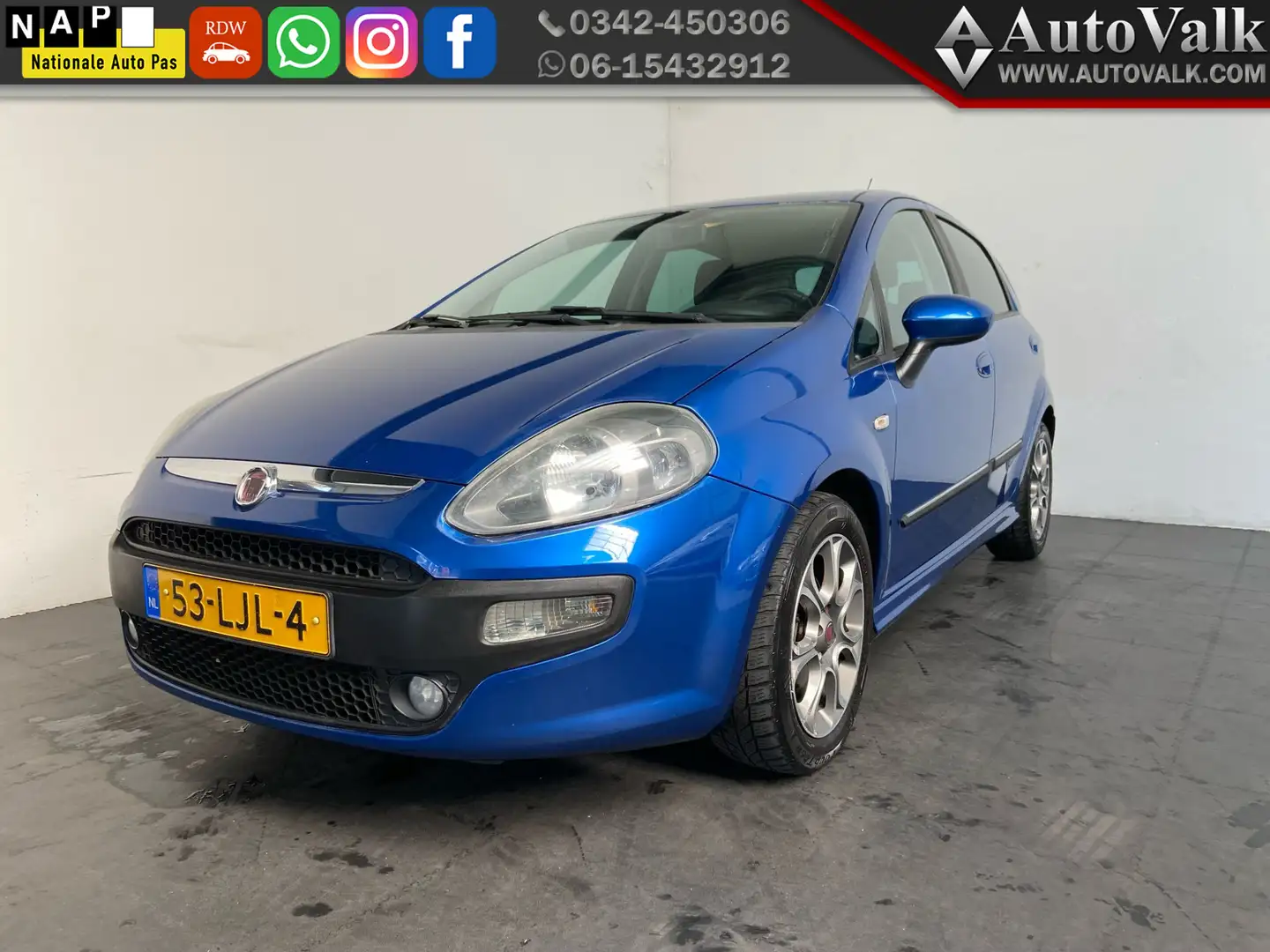 Fiat Punto Evo 1.4 Racing. Clima. Trekhaak! Kék - 1