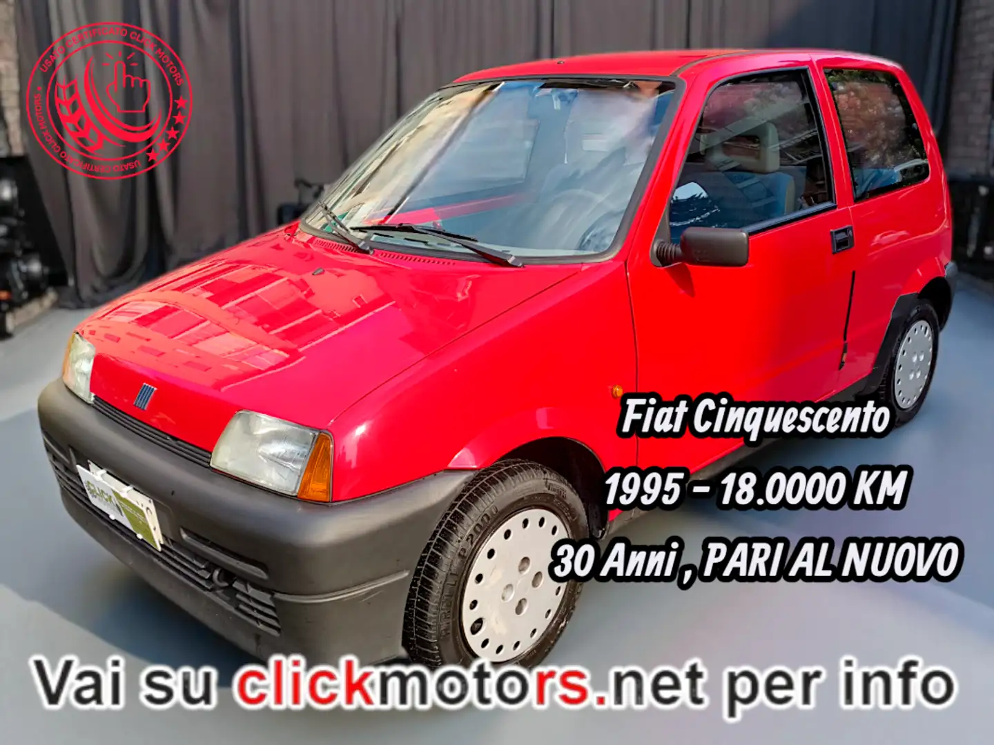 Fiat Cinquecento Cinquecento 1995  0.9 Rood - 1