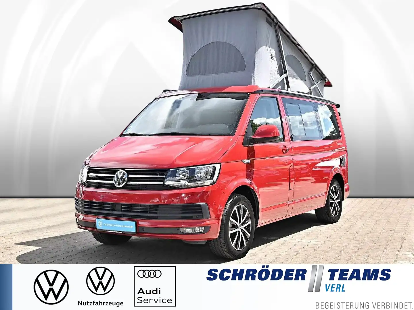 Volkswagen T6 California 2.0 TDI DSG 4 Motion Ocean Edition Rouge - 1