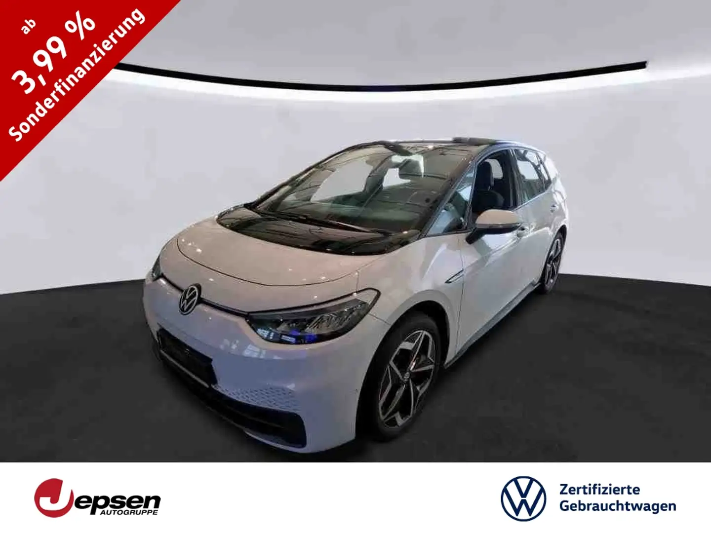Volkswagen ID.3 Pro S Automatik ACC+ParkAss+DiscPro+LM19` Blanc - 1