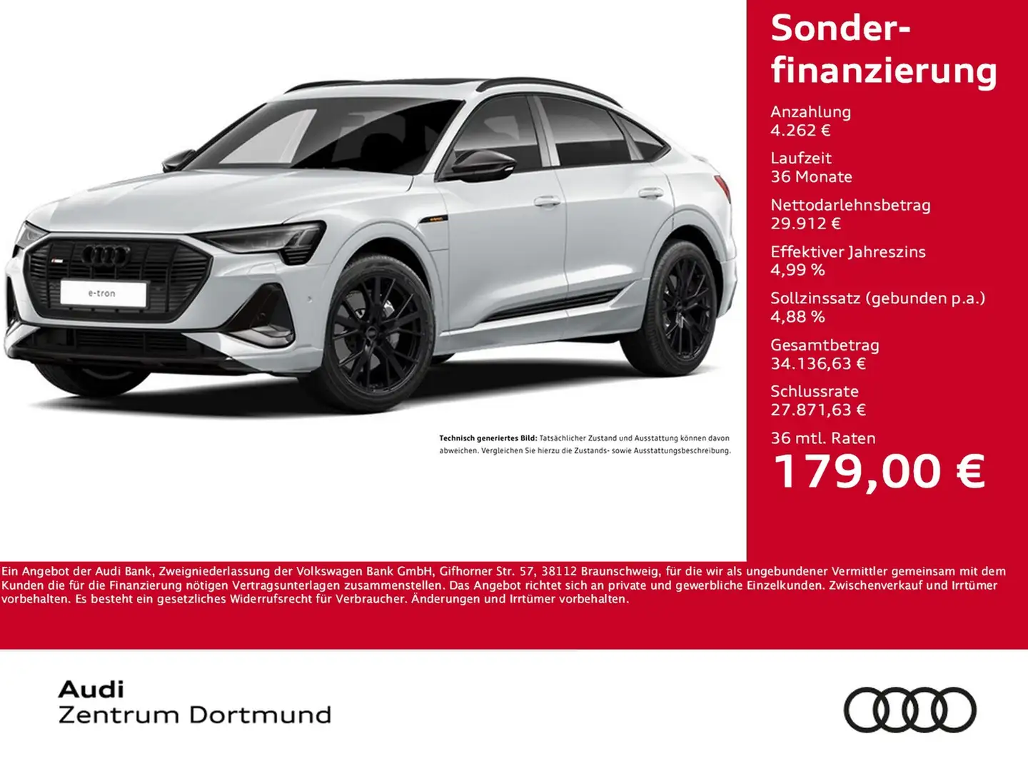 Audi e-tron Sportback 50 quattro S LINE PANO B&O LM21 Blanco - 1