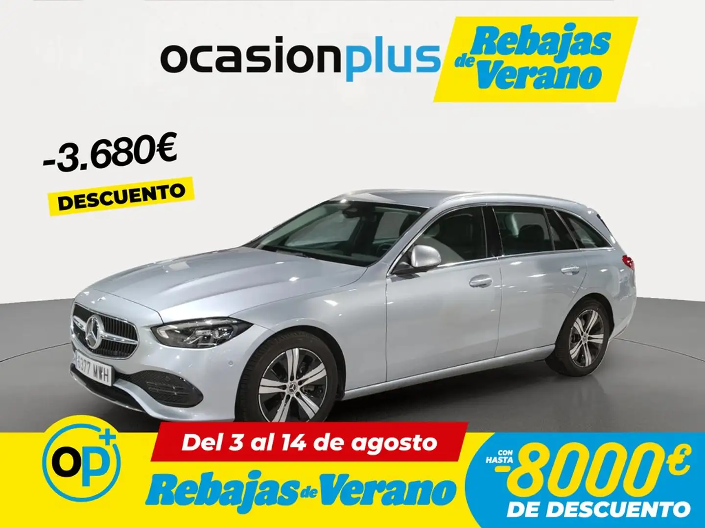 Mercedes-Benz C 200 Estate 9G-Tronic Gris - 1