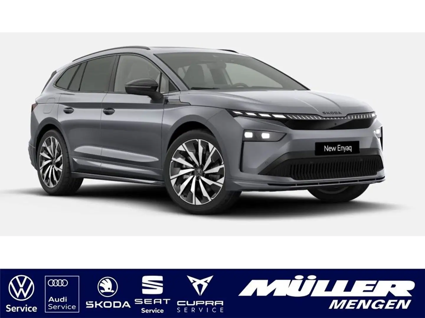 Skoda Enyaq 85x Sportline NEUES MODELL Maxx|Pano|AHK Grau - 1