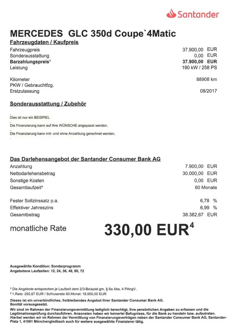 Mercedes-Benz GLC 350 d Coupe AMG Line 4MaticAUT/Allrad/Leder Gris - 2