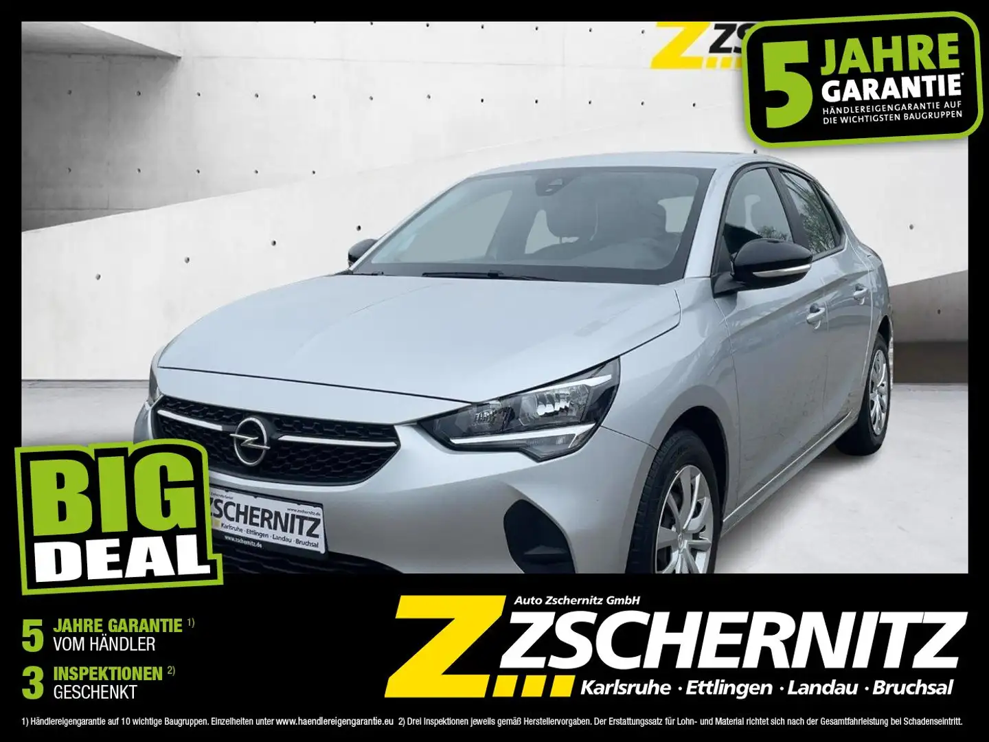 Opel Corsa F 1.2 Edition Klima Bluetooth Tempomat Silber - 1