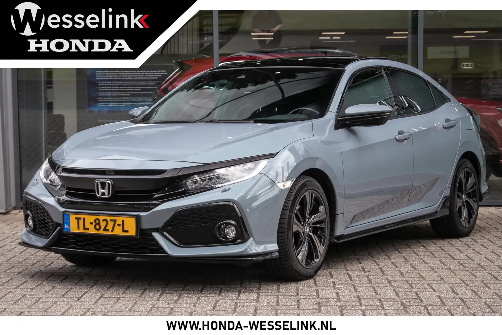 Honda Civic 1.5 i-VTEC Sport Plus Automaat All-in rijklaarprij Gris - 1