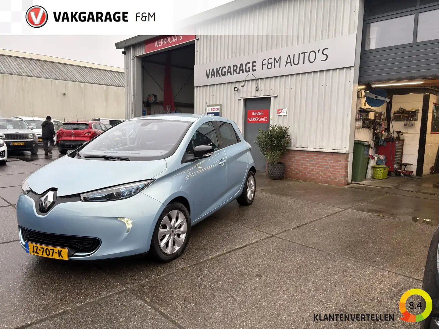 Renault ZOE Q210 Zen Quickcharge 22 kWh accu pakket is aangeko Blauw - 1