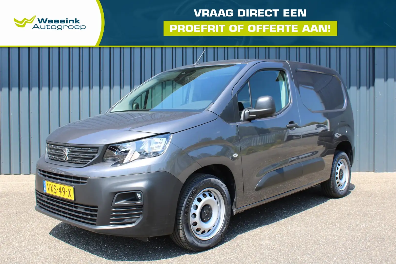 Peugeot Partner 1.5 BlueHDi 100pk L1 1.000 kg NAVI | Airco | Cruis Grijs - 1