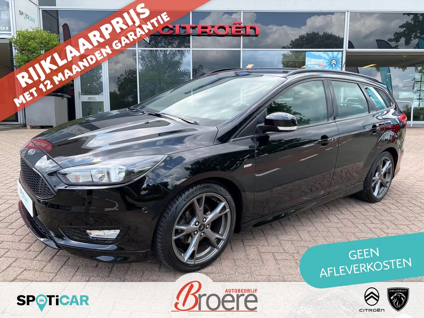 Ford Focus Wagon 1.0 EcoBoost 125pk ST Line | camera, navigat Negro - 1