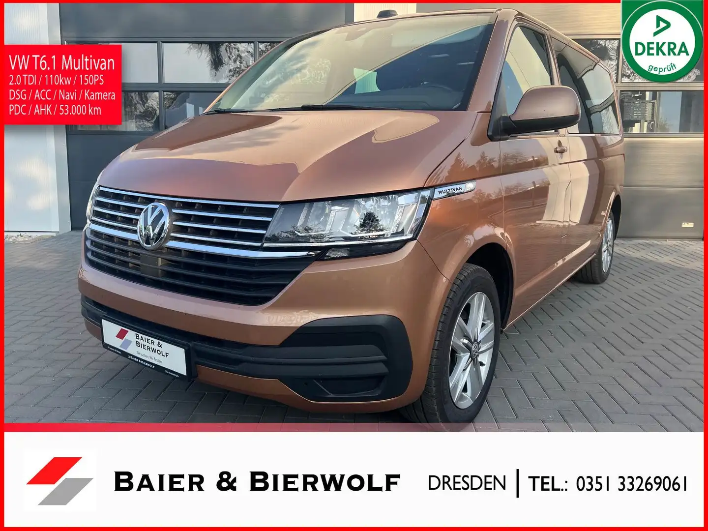 Volkswagen T6 Multivan T6.1 Multivan Comfortline ACC DSG NAVI Kamera SH Gold - 1