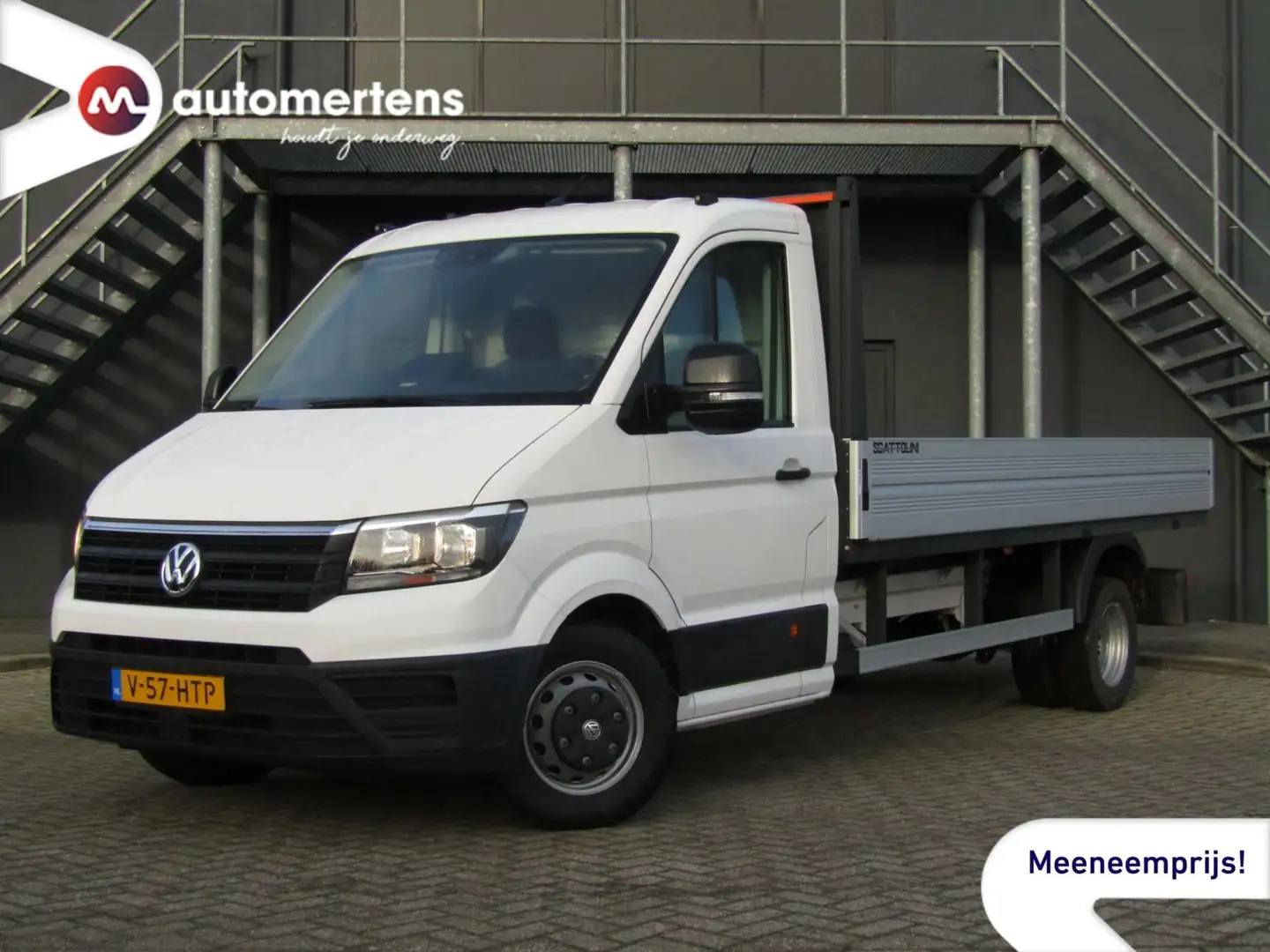 Volkswagen Crafter 2.0 TDI 177PK OPEN LAADBAK PICK-UP 3500KG TREKGEWI Blanc - 1