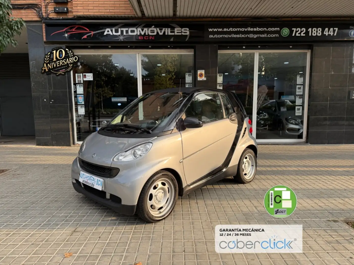 smart forTwo Coupé 45 mhd Pure Aut. Gris - 1