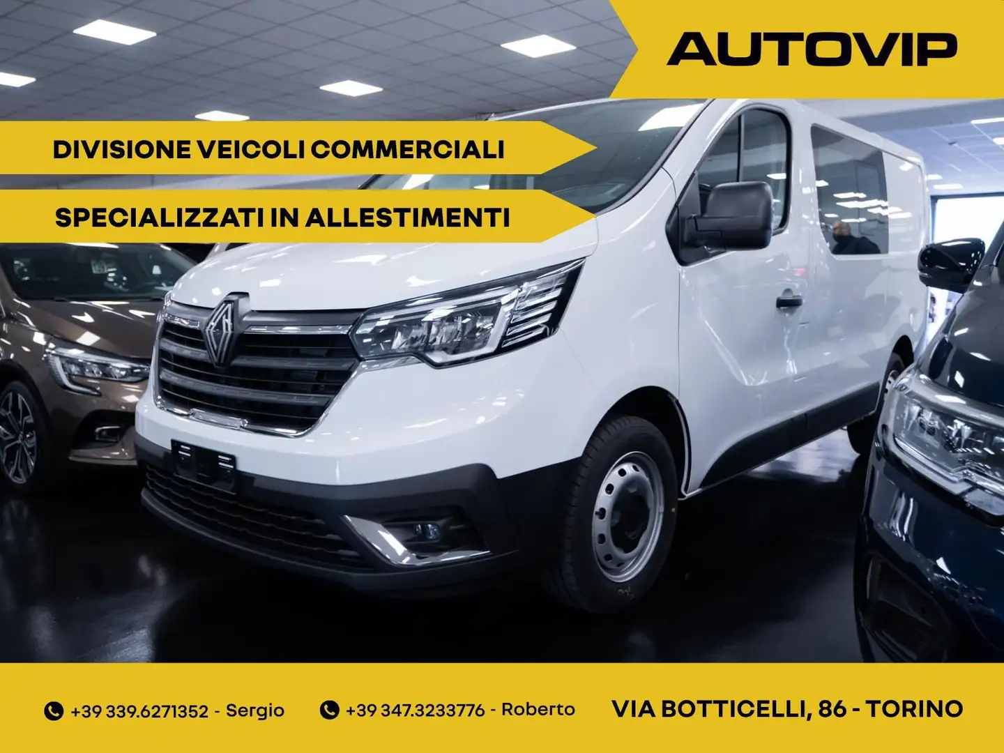 Renault Trafic Trafic T27 2.0 BluedCi 110CV PC-TN-DC Furgone Bianco - 1