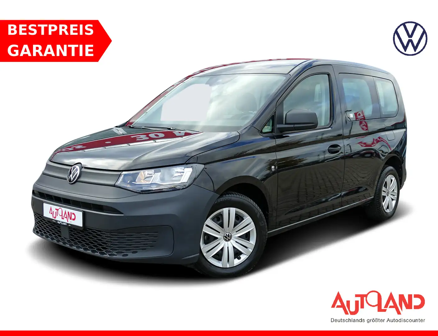 Volkswagen Caddy 1.5 TSI PDC Tempomat Klima Spurhalte USB Noir - 1
