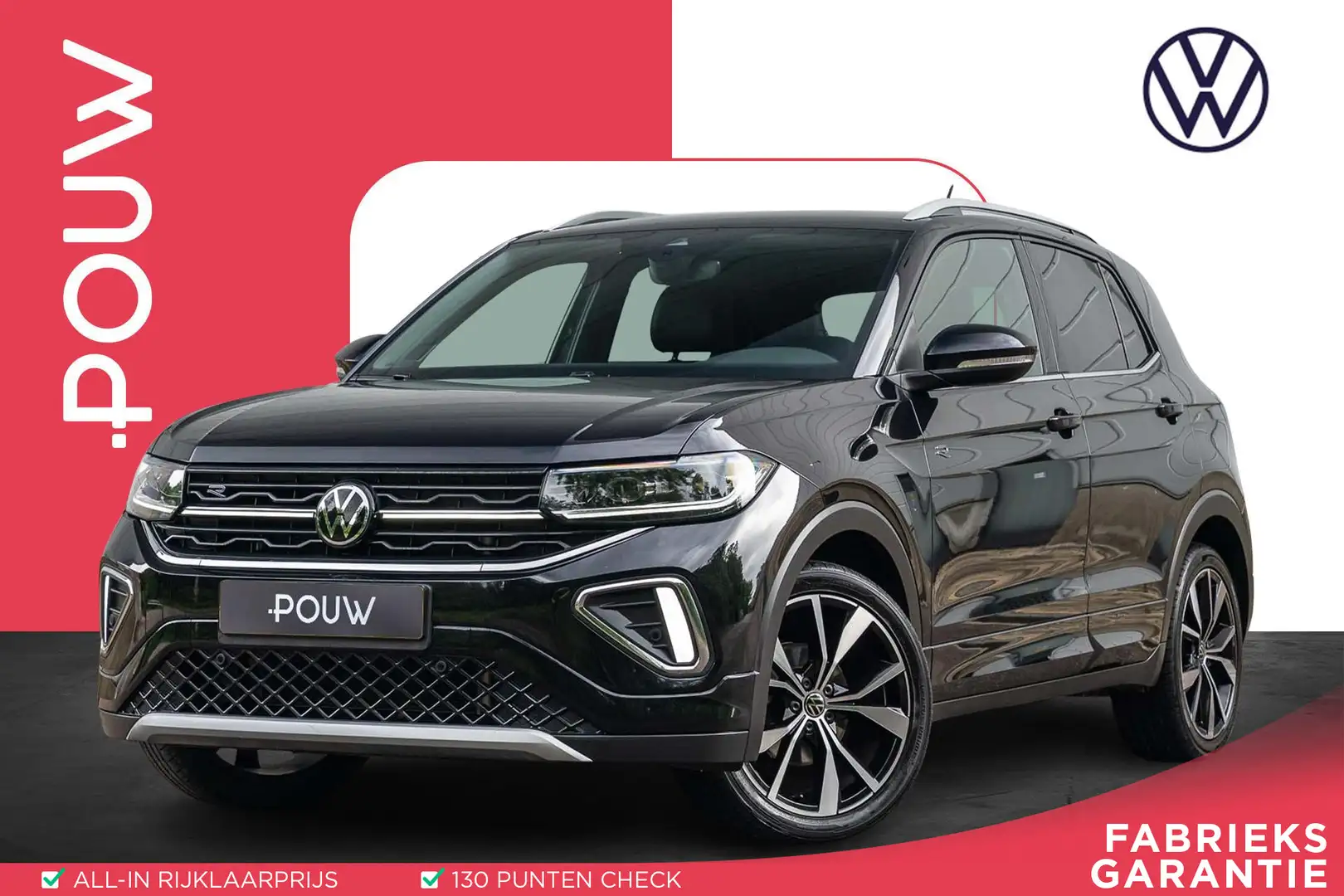Volkswagen T-Cross 1.0 TSI 115pk DSG R-Line Business | Keyless | Acht Zwart - 1