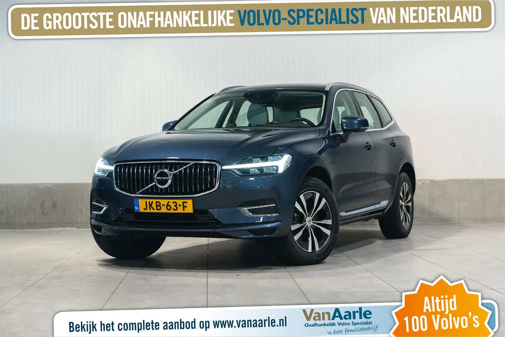 Volvo XC60 T8 Aut. Inscription Leder Stoelverwarming Parkeerc Blauw - 1