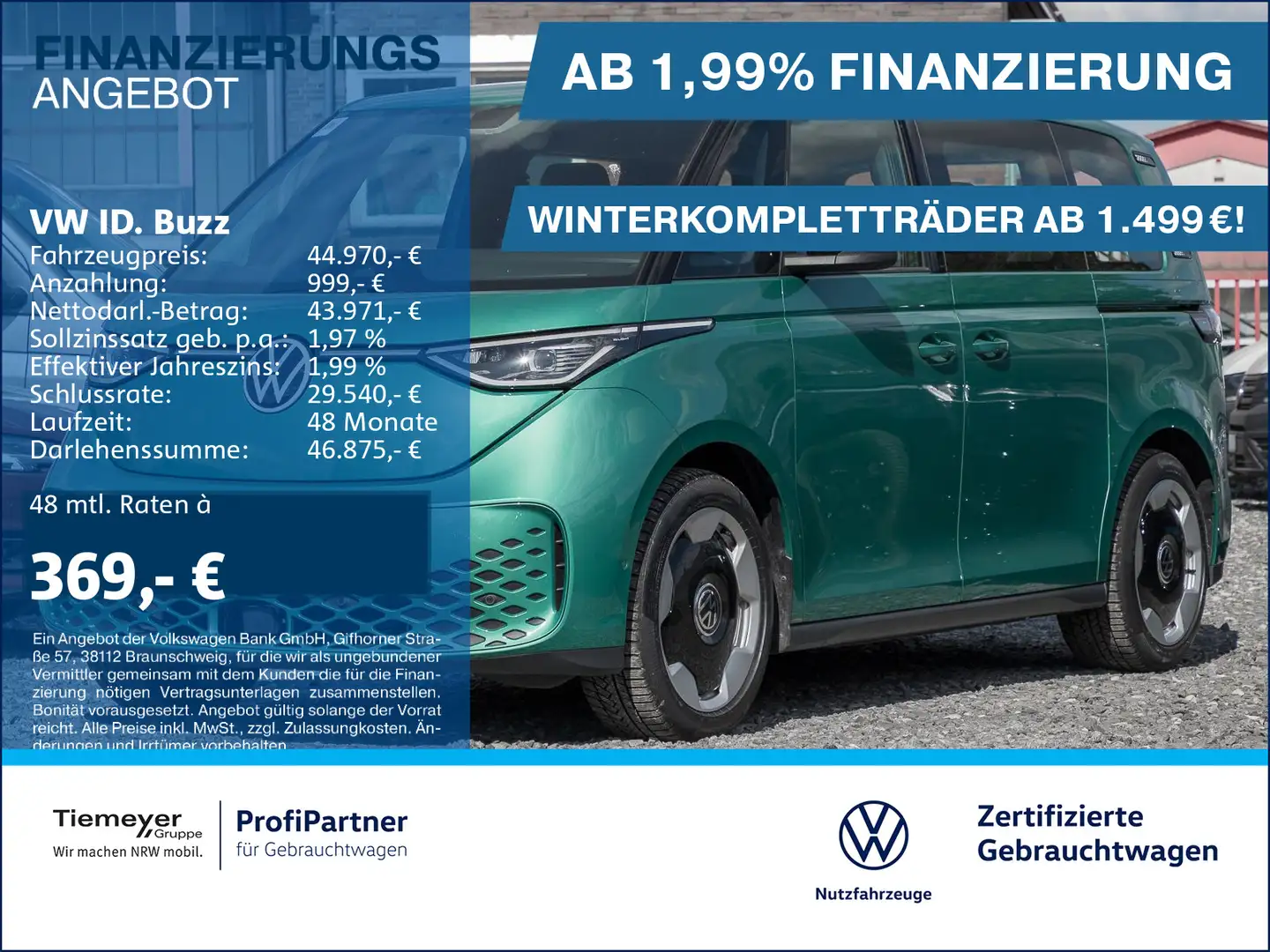 Volkswagen ID. Buzz ID.Buzz PRO 360 AHK LM20 ACC eTÜREN eKLAPPE Verde - 1