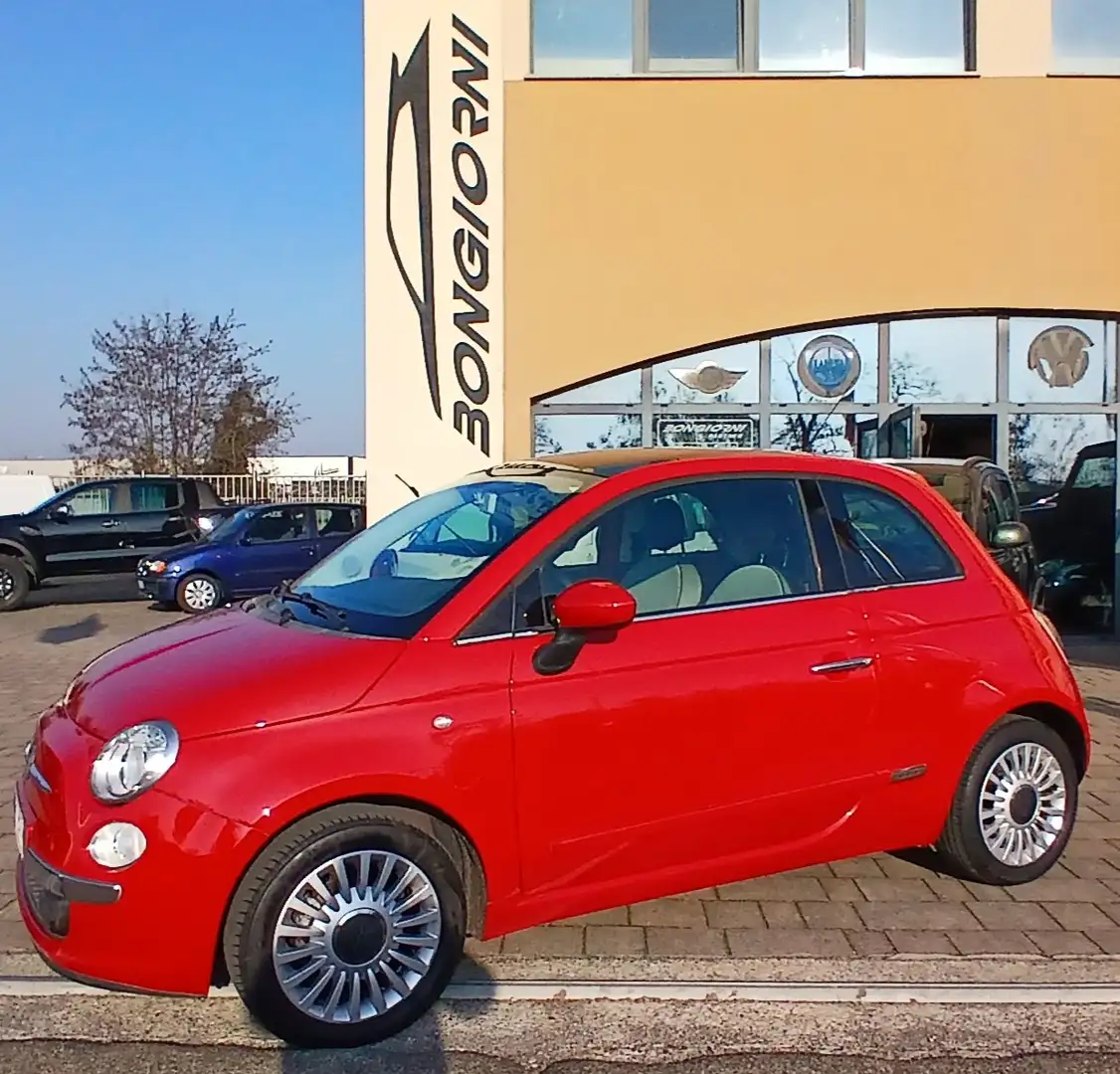 Fiat 500 500 1.2 Lounge 69cv -KM18200-neopatentati Rosso - 1