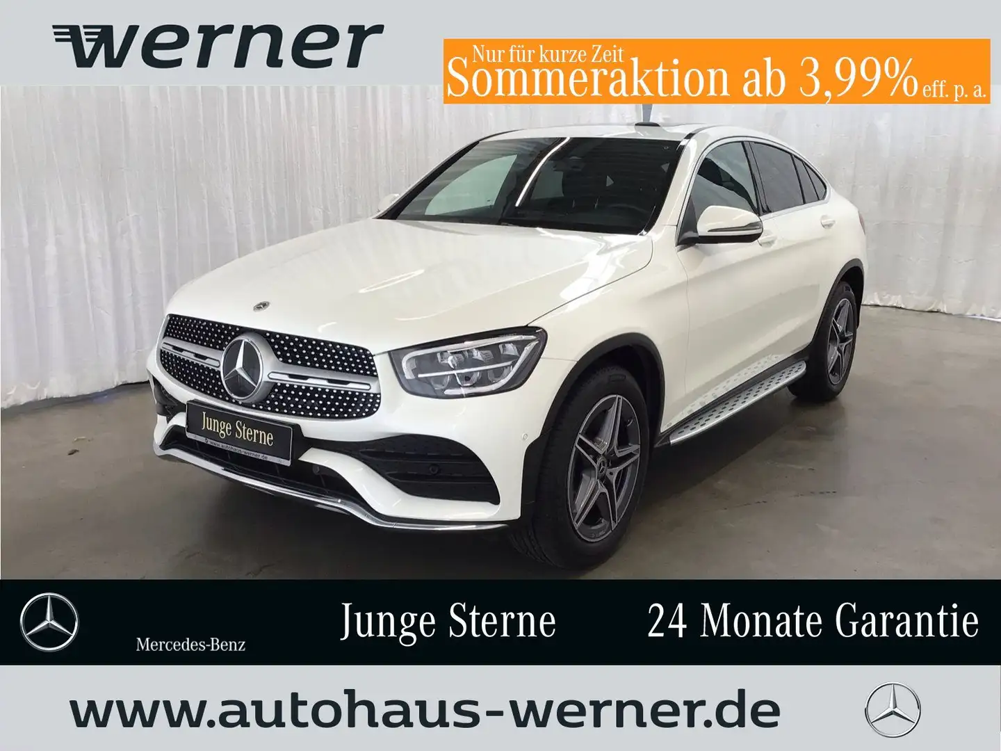 Mercedes-Benz GLC 400 d 4M AMG SHD AHK BUSI ASSISTEN WDGS MBUX Blanco - 1