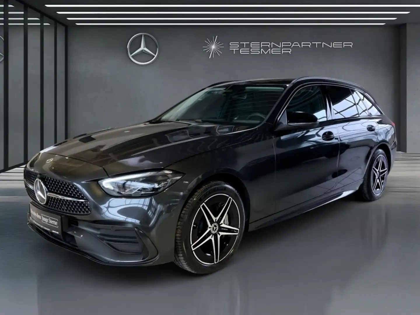 Mercedes-Benz C 300 e T AMG+MBUX+Night+Ambiente+CarPlay+KAMERA Gris - 1