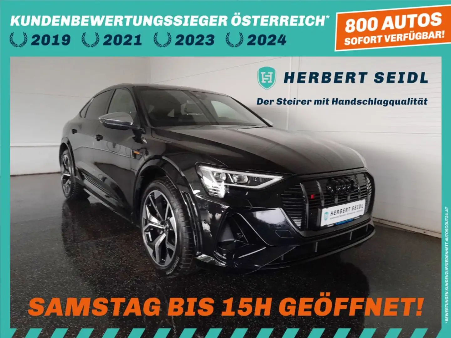 Audi e-tron S SB 95 QUATTRO S-LINE BLACK *NP € 104.862.- / 21 ZOLL / OPTIKPAKET SCHWARZ PLUS / VIRTUELL PLUS* Schwarz - 1