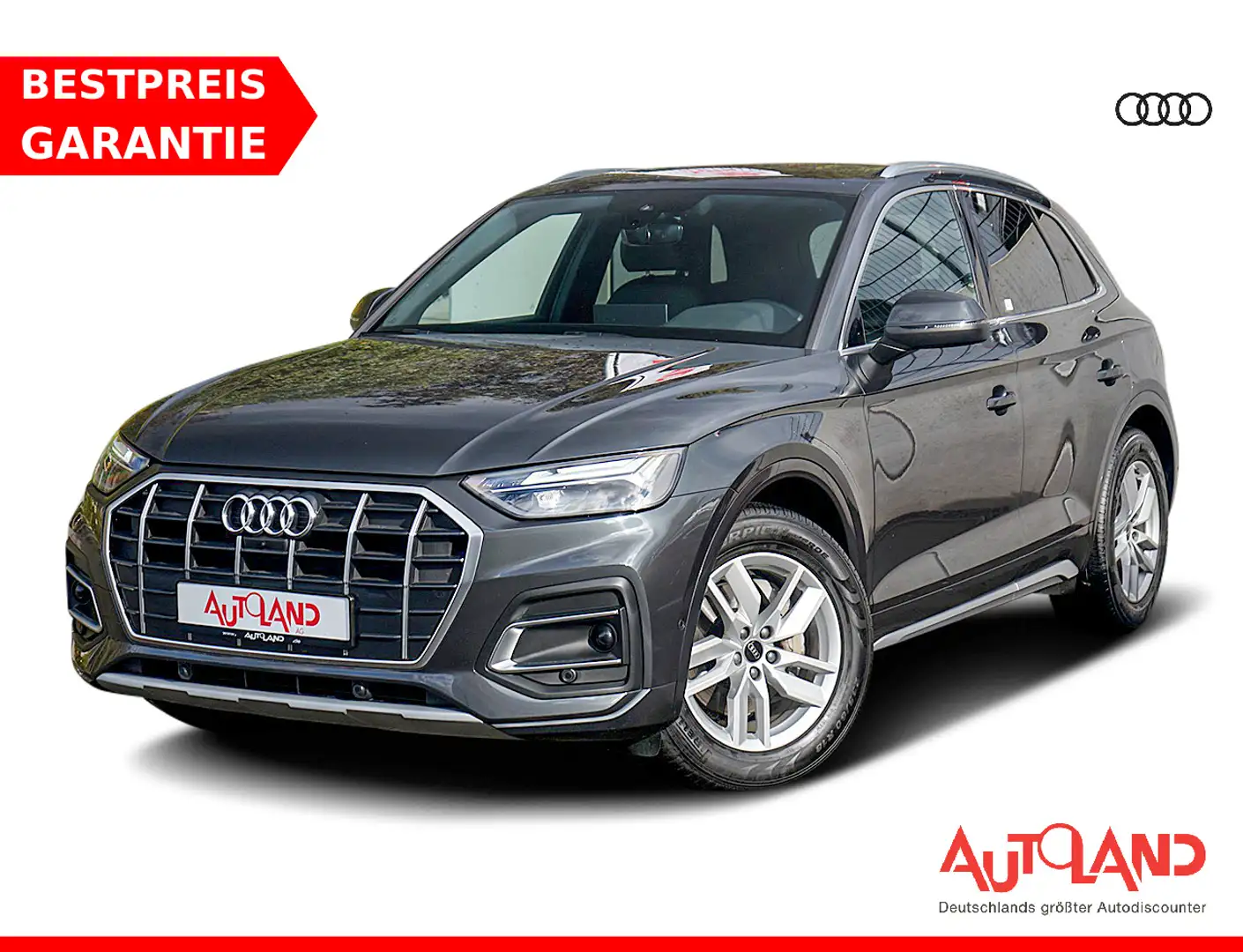 Audi Q5 35 2.0 TDI Klimaaut. LED Navi Totwinkel ACC Gris - 1