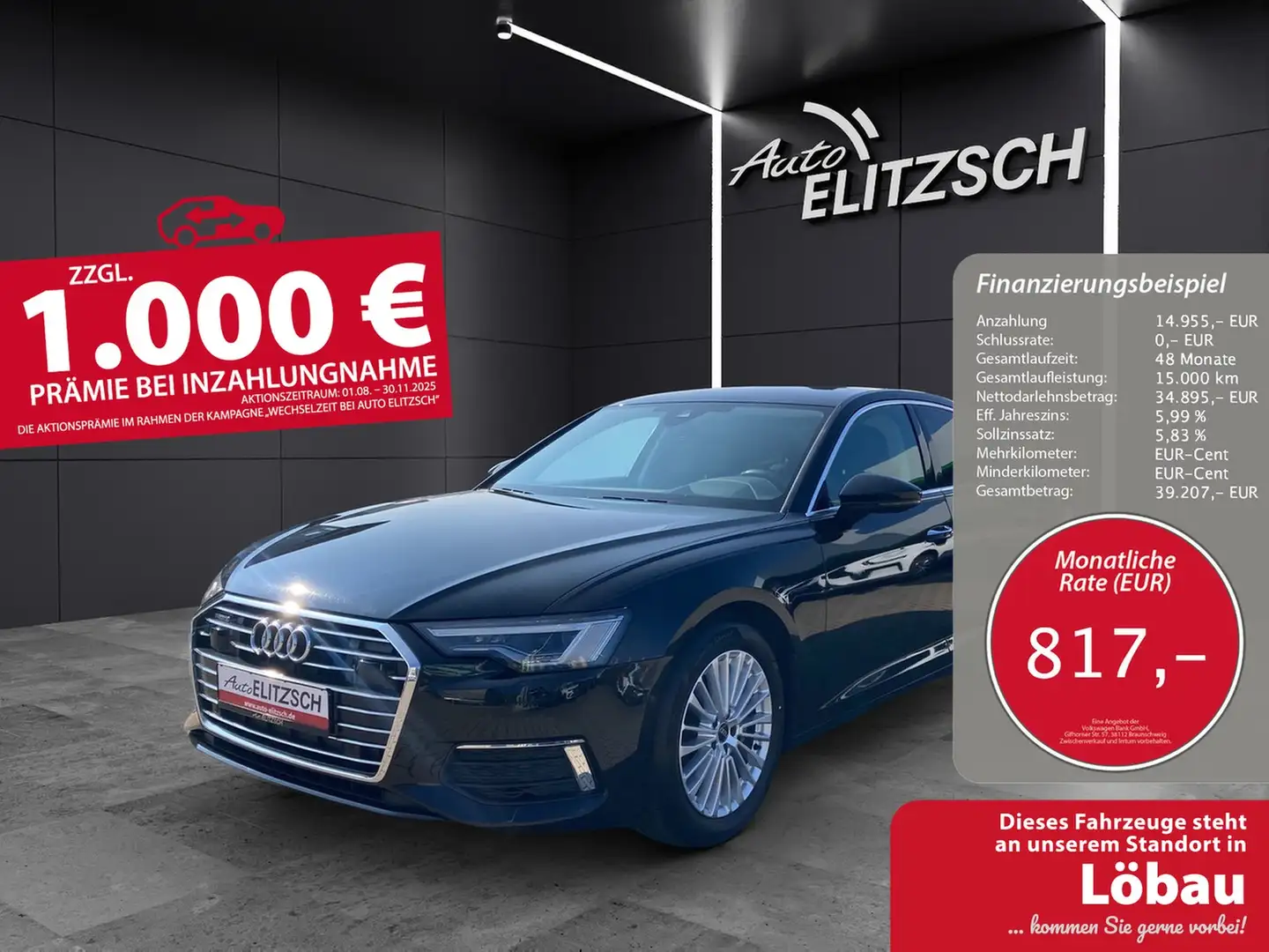 Audi A6 Lim. 50 TDI quattro design Head up Matrix Schwarz - 1
