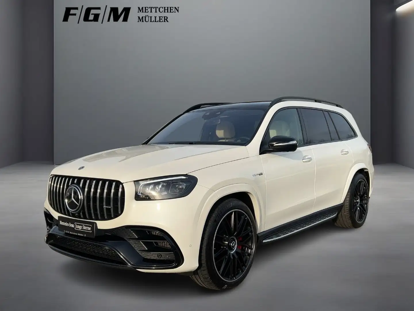 Mercedes-Benz GLS 63 AMG 4M+ Burm|HeadUp|KeyGo|MBeam|S-Dach Weiß - 2