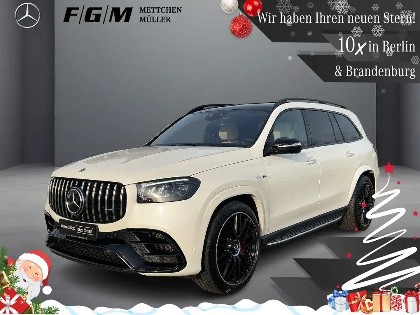 Mercedes-Benz GLS 63 AMG 4M+ Burm|HeadUp|KeyGo|MBeam|S-Dach Blanco - 1