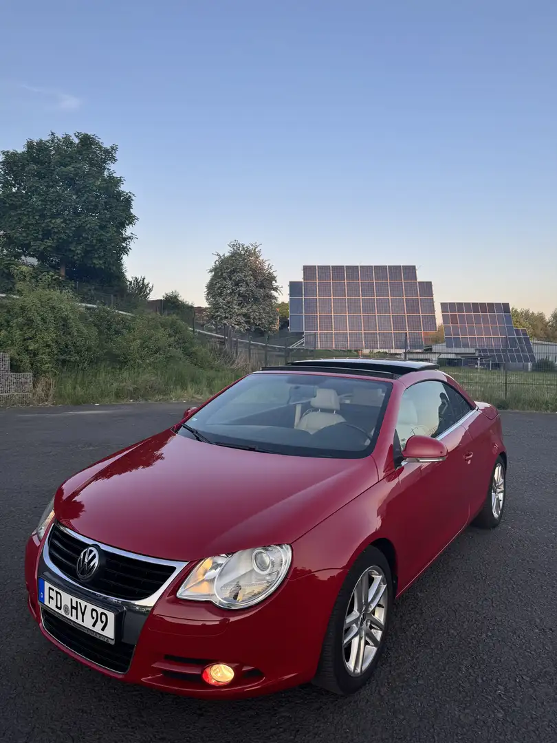 Volkswagen Eos 1.6 FSI Cabrio Top Zustand Ambiente Beleuchtung Rot - 2