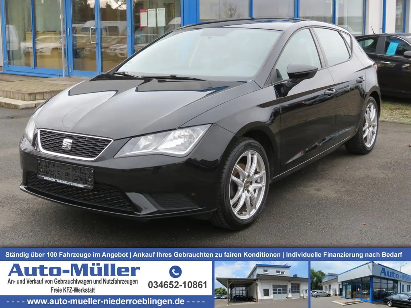SEAT Leon 1.2 TSI Reference Klima PDC Schwarz - 1