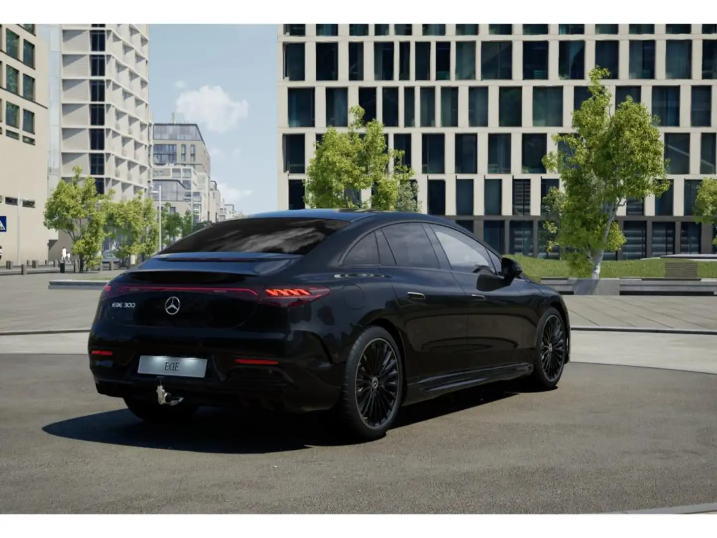 Mercedes-Benz EQE 300 AMG Advanced PLUS Airmatik AHK Leder Zwart - 2