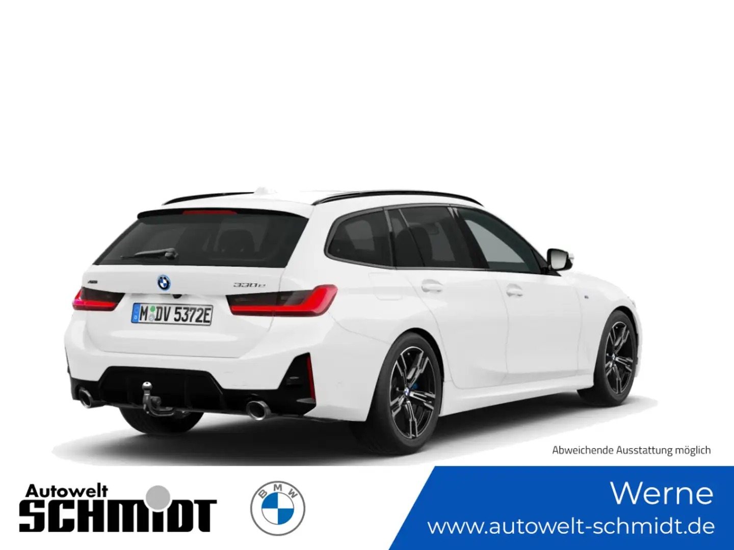 BMW 330 e xDrive Touring M Sportpaket 	+Panorama +AHK Weiß - 2