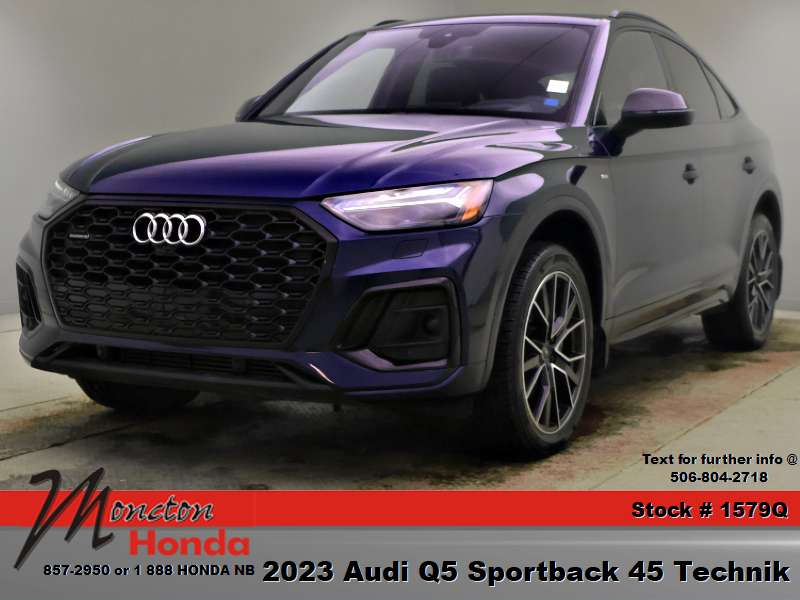 Blue 2023 Audi Q5 Sportback Sedan 7-Speed Dual Clutch