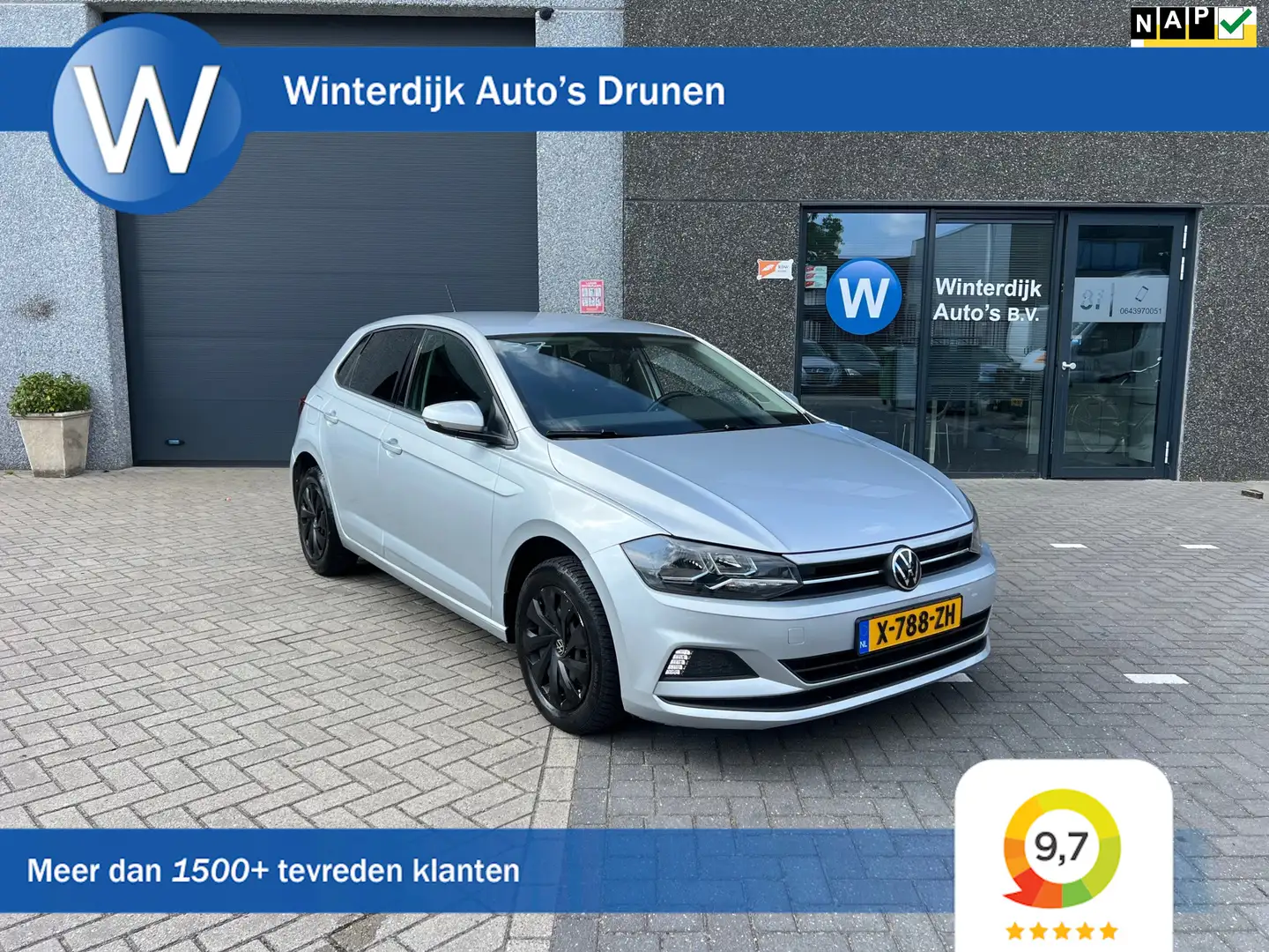 Volkswagen Polo 1.0 TSI Highline Clima/Carplay/Adapt.Cruise Grijs - 1