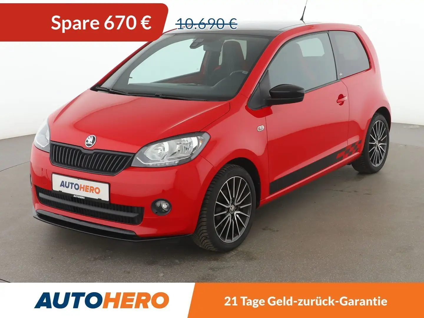 Skoda Citigo 1.0 MPI Monte Carlo*TEMPO*PDC*SHZ*ALU*PANO* Rot - 1