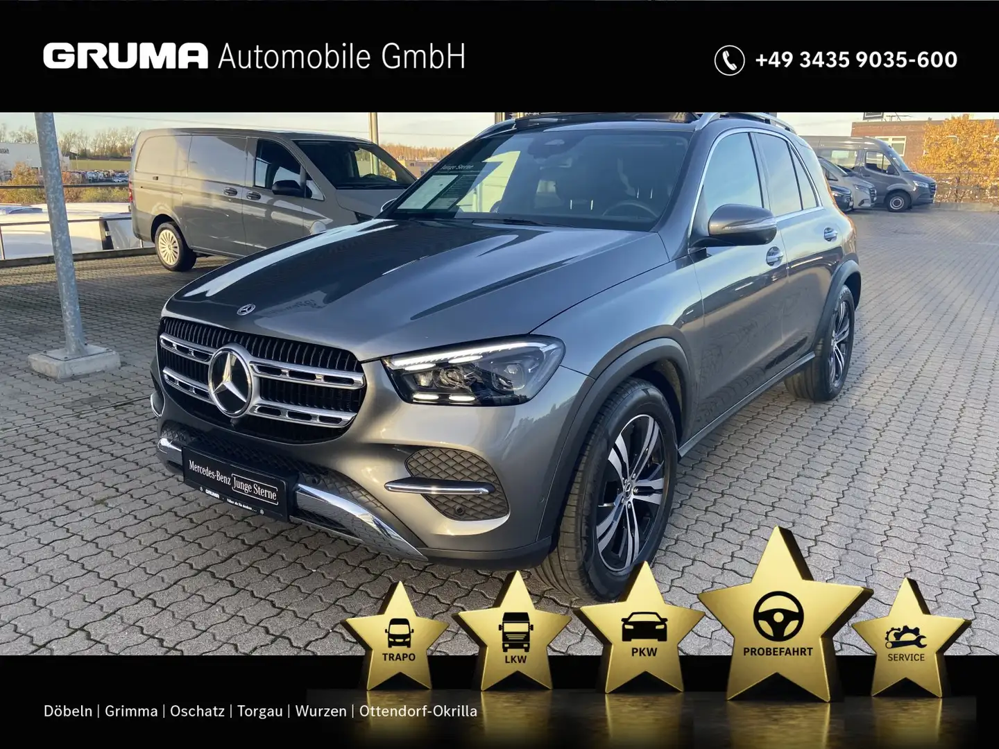 Mercedes-Benz GLE 580 GLE 580 4M Premium+AHK+Standhz+Airmatic+Distron. Grau - 1
