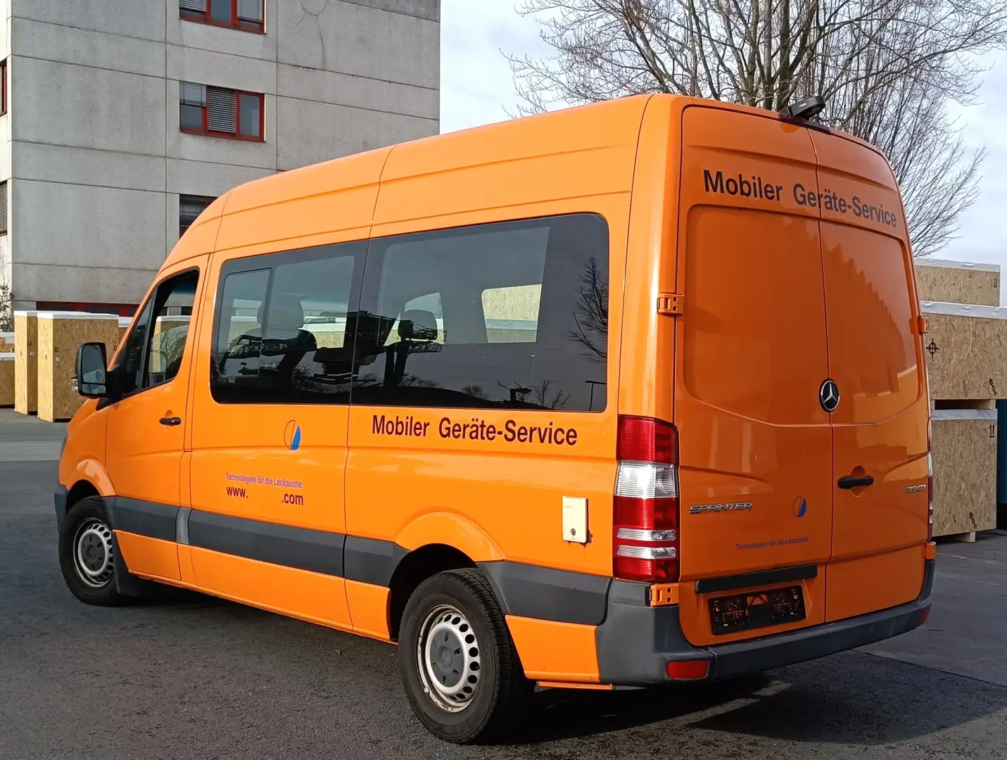 Mercedes-Benz Sprinter 313 CDI Kombi Scheiben 2 Sitze Klima Orange - 2