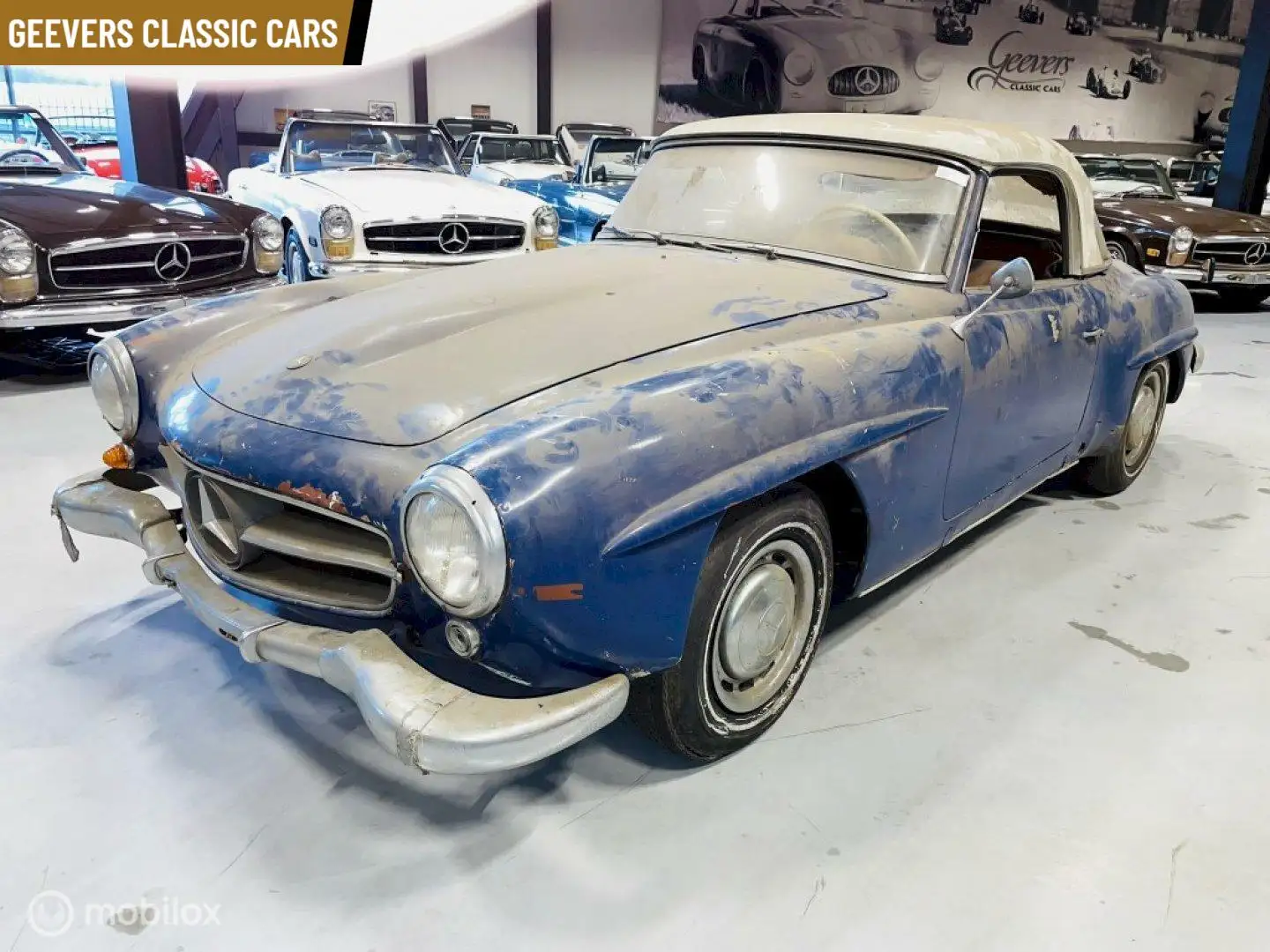 Mercedes-Benz 190 190SL 2 TOPS CABRIOLET MANUAL Синий - 1