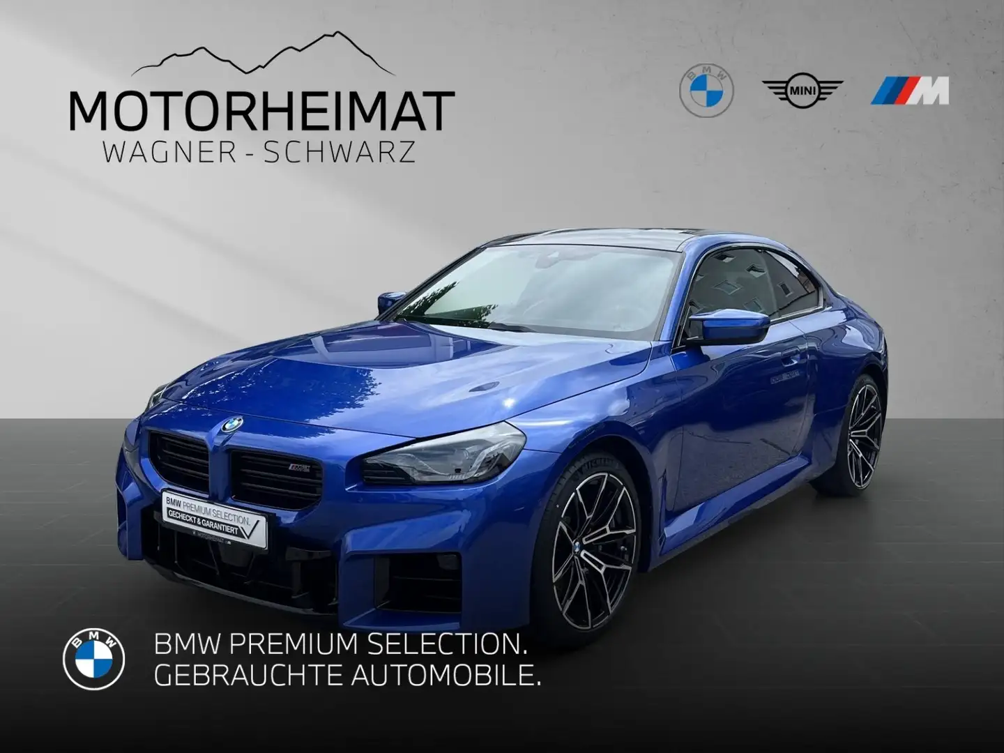 BMW M2 Coupé LCI Carbondach HUD eSitze ACC Bleu - 1